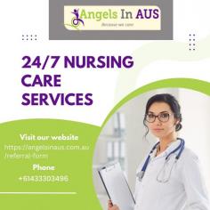 Angels in Aus has a 24/7 nursing care service. Our caregivers are compassionate, qualified and give families peace of mind. We specialize in NDIS and community nurse support for disability. You can call us at +61433303496 or mail us at info@angelsinaus.com.au.