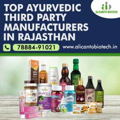 https://www.alicantobiotech.in/top-ayurvedic-third-party-manufacturers-in-rajasthan/
Top Ayurvedic Third Party Manufacturers in Rajasthan - Alicanto Biotech.We specialize in high-quality Ayurvedic products, ensuring compliance with the highest industry standards. Our expert team is dedicated to innovative formulations, making us a trusted partner for businesses seeking reliable Ayurvedic solutions.