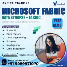 Microsoft Fabric Certification Course - Visualpath offers the best Microsoft Fabric Online Training globally. Learning Our Microsoft Azure Fabric Training will help you to understand the components of Microsoft Fabric, such as Power BI, Azure Synapse Analytics, and Azure Data Factory. Enhances your career in data analytics, cloud computing, and business intelligence. Book a Free Demo call at +91-9989971070.
Visit  Blog: https://visualpathblogs.com/
WhatsApp: https://www.whatsapp.com/catalog/919989971070
Visit: https://www.visualpath.in/microsoft-fabric-online-training-hyderabad.html
