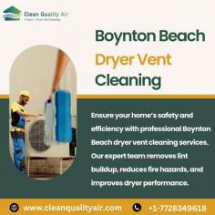 Ensure your home’s safety and efficiency with professional Boynton Beach dryer vent cleaning services. Our expert team removes lint buildup, reduces fire hazards, and improves dryer performance. Trust us for reliable, affordable dryer vent cleaning in Boynton Beach, FL. Book today!
