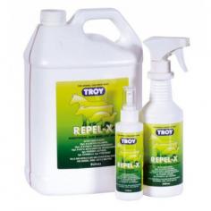 Troy Repel X is a non aerosol insecticidal and repellent spray. Repel X is effective against flies and biting insects for use on horses, dogs, cattle and pigs. Shop online with DiscountPetCare today.