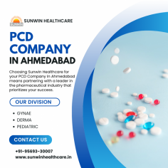 Choosing Sunwin Healthcare for your PCD Pharma Franchise means partnering with a leader in the pharmaceutical industry that prioritizes your success. We offer a wide range of high-quality, innovative products backed by GMP and WHO certifications, ensuring you have a competitive edge. Our comprehensive support includes marketing materials, exclusive rights, and timely product delivery, giving you the tools to grow your business seamlessly. With Sunwin Healthcare, you benefit from years of expertise, transparent operations, and a strong reputation in the market. Elevate your business with a trusted partner dedicated to your growth and profitability.

https://sunwinhealthcare.in/best-pcd-company-in-ahmedabad/