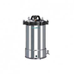 Labzee Portable Steam Sterilizer is an electrically heated, high-pressure device with a stainless steel structure, an 18 L capacity, and a working pressure of 0.14 to 0.16 MPa. It features a dual-scale pressure gauge and operates at 126℃, ensuring simple, safe, and reliable use.