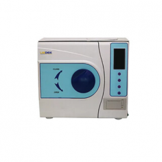 Labdex 16L Tabletop Sterilizer is a Class B autoclave with an LCD display, offering 121°C/134°C temperatures, 6 preset programs, and a quiet vacuum pump. It includes adjustable sterilization and drying times, 3 trays, and a fast 20-minute cycle for efficient sterilization.
