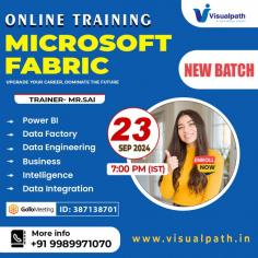  
Join Now: https://meet.goto.com/387138701
Attend Online New Batch on Microsoft Fabric by Mr. SAI
Batch on 23rd Sep @ 07.00 PM (IST)
Contact us: +91 9989971070.
Visit Blog: https://visualpathblogs.com/
Join us on WhatsApp: https://www.whatsapp.com/catalog/919989971070
Visit: https://visualpath.in/microsoft-fabric-online-training-hyderabad.html
