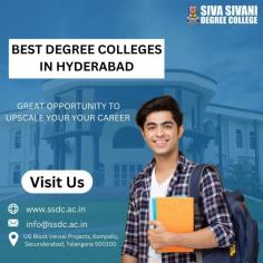 Siva Sivani Degree College is renowned as one of the best degree colleges in Hyderabad. With a commitment to providing quality education and holistic development, Siva Sivani Degree College offers a wide range of undergraduate degree programs in various disciplines. Our experienced faculty, state-of-the-art facilities, and industry-oriented curriculum ensure a transformative learning experience for students. Trust in Siva Sivani Degree College's reputation as the best degree college in Hyderabad to shape your academic journey and prepare you for a successful future. Choose Siva Sivani Degree College for an exceptional college experience that empowers you to achieve your goals.