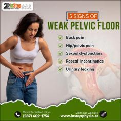 A weak pelvic floor can impact your daily life and comfort. 
At In Step Physical Therapy in Edmonton, we’re here to help you identify and address these issues with care and personalized solutions.
Signs of a Weak Pelvic Floor:
