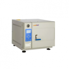 Labnic Bench Top Steam Sterilizer offers a 35L chamber with sterilizing temperatures from 105°C to 134°C and 0.22 MPa pressure. It ensures rapid sterilization in 4-6 minutes, featuring a 0-99 min timer, rapid door closure, stainless- teel chamber, and digital display for efficient operation.