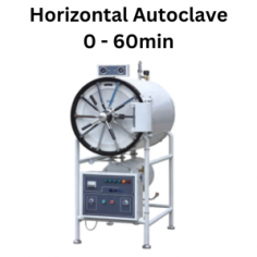 Labnics Horizontal Autoclave is a 150L cylindrical pressure steam sterilizer made of 304 stainless steel. It operates at 134°C with a 0.22 Mpa working pressure and features an automatic shutdown function for enhanced safety and convenience post-sterilization.