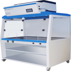 Labtron Ductless Fume Hood features a spacious 910 × 690 × 740 mm chamber, including a 650 mm max opening and dual chemical filters. It has UV emission of 253.7 nm for decontamination; it offers air pollution detection, cold-rolled steel with antibacterial coating, and advanced electronic controls.
