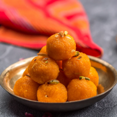 Indulge in the delightful taste of JMB Small Bundi Laddu. Perfectly crafted with a traditional recipe, these sweet treats are ideal for celebrations or a tasty snack. Order now from IndiaShopping.io!