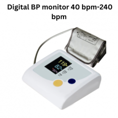  Medzer Digital BP Monitor with SpO2 features a 2.4-inch TFT color display, large fonts for easy viewing, and uses the oscillometric method for NIBP (0-38.67 kPa, ±0.4 kPa) and PR (40-240 bpm) measurement. It also includes manual mode, low power alert, and data storage for health tracking.