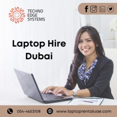 Techno Edge Systems LLC provides top-quality laptops with the latest features for Events, conferences, seminars, and exhibitions. Our Laptop Hire Dubai service offers fast delivery and affordable prices. Contact us at +971-54-4653108 for quick assistance! Visit us - https://www.laptoprentaluae.com/laptops-for-rent-dubai/