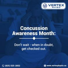 At Vertex Physiotherapy in Edmonton, we're here to guide you through recognizing the signs of a concussion and taking the appropriate steps to recover in Concussion Awareness Month.

