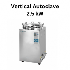 Labtron vertical autoclave 35 L capacity is equipped with dual stainless-steel baskets as a standard accessory, auto-discharge of cool air, and steam discharging automatically after sterilization. It features automatic shutting off with a beep alarm after sterilization, movable casters for easy movement, and is easy to operate, safe, and reliable.