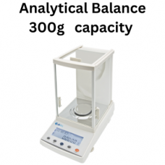 Labnics analytical balance is designed with durability and accuracy, Encased in sturdy aluminum and it ensures long-lasting reliability. it has 300g capacity with 0.0001g precision and stable time of ≤3S. unit features an analytical balance utilizes and electromagnetic sensor Equipped with an Ø80mm pan size.