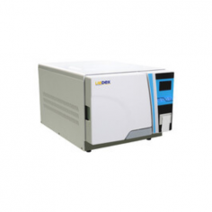 Labdex Ethylene Oxide Sterilizer has a 23L capacity, operating at 50°C ± 3°C with a pressure range of -60 to -140 kPa. It features advanced digital controls and built-in sensors for temperature, pressure, and humidity, ensuring precise sterilization and efficient, safe gas usage.