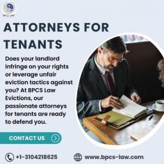 Does your landlord infringe on your rights or leverage unfair eviction tactics against you? At BPCS Law Evictions, our passionate attorneys for tenants are ready to defend you. We support you in standing up against illegal evictions, lease breaches, and other unjustified treatment. Contact us now!