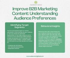 B2B marketing is a highly competitive industry; therefore data-based recommendations are not only beneficial but vital. SEO with content and data marketing is a more sustainable way to optimize the processing of a number of online marketing techniques so that they work to the maximum. Therefore, this article explores how data can be used to enhance B2B marketing content and when it comes to methods and opportunities, it seems to have dipped into a plethora of issues such as the audiences, performance and tactics.

Read the complete article-

https://salesmarkglobal.com/content-optimizer-use-data-to-enhance-b2b-marketing-strategies/#a1