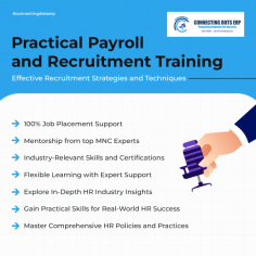 What is practical payroll and recruitment training with the help of connecting dots ERP. Top HR training course in Pune.