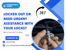 Need immediate help from an emergency locksmith in Denver? Colorado Dependable Locksmith offers 24/7 emergency services, from basic residential locksmith needs to advanced security systems. Our mobile vans ensure fast response times. We are your one-stop emergency locksmith solution in Denver. Call now for prompt assistance!    https://www.coloradodependablelocksmith.com/services/emergency-locksmith-in-denver-co/