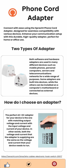 Connect with ease using the Spracht Phone Cord Adapter, designed for seamless compatibility with various devices. Enhance your communication setup with this durable, high-quality adapter, perfect for home or office use.