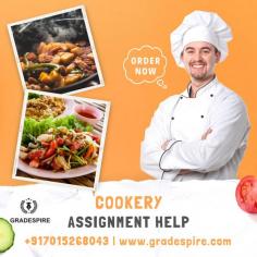 Understanding the complexities of cookery assignments can be challenging, from recipe creation to mastering culinary techniques. At Gradespire, we provide personalized support to help you excel in your cookery tasks. Whether it's planning menus, food safety, or advanced cooking methods, our experts ensure you gain a deeper understanding and present well-crafted assignments. Let us guide you toward achieving success in your cookery studies.