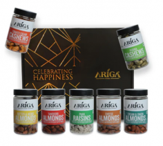 Celebrate this Diwali with corporate Diwali gifts from Ariga Foods that leave a lasting impression. Whether you're looking for the best corporate gifts for employees or premium gift hampers, Ariga Foods has a wide selection of health-focused options.  Ariga Foods offers the best corporate gifts for employees, designed to suit all tastes and preferences. Choose from customizable hampers, festive gift boxes, and assorted healthy snacks to make your corporate gifting experience stand out. Discover how you can make this festive season special with the best corporate gifts for employees from Ariga Foods!