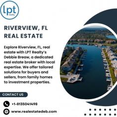 Explore Riverview, FL, real estate with   LPT Realty’s Debbie Breaw, a dedicated real estate broker with local expertise. We offer tailored solutions for buyers and sellers, from family homes to investment properties. Find your perfect home in Riverview today by connecting with us!
