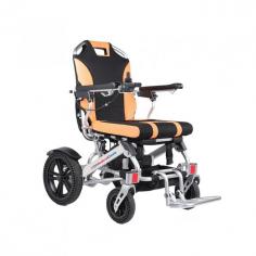 Labtron Foldable Power Wheelchair supports a 135 kg weight capacity with a 45 cm wide seat and 45 cm seat depth. The backrest is 52 cm high and the floor-to-seat height is 50 cm. Its lightweight aluminum frame features 8" solid front wheels and 12.5" rear wheels with self-absorbing ability. The ground clearance is 8 cm for smooth travel across various surfaces.