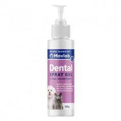 Dental Spray Gel is a special dental hygiene product for canines. This spray formula significantly helps to maintain oral health and controls gingivitis. The antibacterial formula prevents plaque regrowth and keeps fresh breath. The regular use prevents periodontal disease with its associated bacterial endocartitis, and keeps teeth clean.