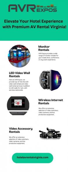 Experience the difference with AVR Expos: Top audio-visual rentals for trade shows and business events
nationwide. 