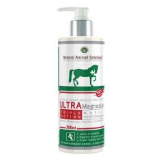 Natural Animal Solutions (NAS) Ultra Magnesium Gel Muscle and Joint Care for Horses & Greyhounds is a triple-action muscle relaxation gel with Arnica. It is a clinical grade cold therapy gel that promotes muscle relaxation and support before and after exercise. It provides under saddle muscle care and relief from tired muscles, over exertion, fatigue, etc.
