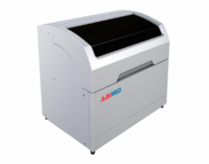 Abimed Clinical Chemistry Analyzer delivers full functionality in a compact design, with a throughput of 240-300 tests/hr . It features 81 reusable cuvettes with a reaction volume of 150-500 µL, dual-wavelength measuring, a sample volume range of 2-60 µL,  a large reagent/sample compartment, 24-hour auto reagent refrigeration, and constant solid heating, ensuring efficiency and reliability.