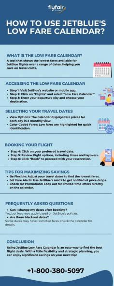 Discover how to maximize your travel budget with JetBlue Low Fare Calendar! This infographic guides you through accessing the calendar, selecting travel dates, and booking flights while highlighting tips for finding the best deals. Learn how to navigate JetBlue's pricing to enjoy significant savings on your next adventure. Start planning your trip today!