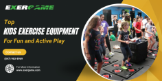 Discover fun and effective kids exercise equipment at Exergame Fitness! Encourage active play and fitness with innovative gear designed to keep children engaged and healthy. Call at (847) 963-8969.
