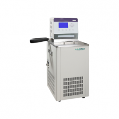 Labzee Cryogenic Bath offers precise temperature control from -5°C to 100°C with 0.01°C display resolution and 0.05°C fluctuation. Features a 6L capacity, large LCD multilingual display with PID controller, low water level alarm, and environmentally friendly 600W cooling system.