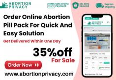 For unwanted pregnancy order online abortion pill pack and get it delivered within 24hrs. Our store provides access to this safe and trusted abortion pill pack kit from the comfort of your home. Get 24x7 support and expert guidance. Order now for a private cost-effective solution.

Visit Now: https://www.abortionprivacy.com/abortion-pill-pack
