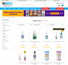 Keep your cat's ears and eyes healthy with premium care products from VetSupply. Browse our range of treatments for ear infections, eye irritations, and daily maintenance. Affordable prices and fast shipping Australia-wide!