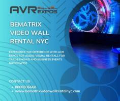 Experience the difference with AVR Expos Top audio-visual rentals for trade shows and business events nationwide. We stand out in a crowded field of AV rental companies. 
