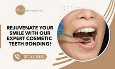 Get the Smile Makeover with Our Cosmetic Teeth Bonding!

Ideal for anyone who wants a quick fix and is on a budget since it only takes one visit and gives instant results. Be it to close small gaps, fix slight imperfections, or simply give one's confidence a boost, cosmetic teeth bonding in Dallas has your back for durability and long-lasting performance. Contact Seal Prosthodontists at 214.361.0883 for more details.