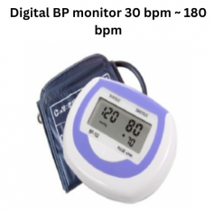  Medzer Digital BP Monitor offers a Bluetooth rechargeable design, an LCD display with backlit digits, and a universal fit cuff. It measures systolic 60-280 mmHg, diastolic 30-200 mmHg, and pulse rate 30-180 bpm with ±3 mmHg accuracy, featuring 120 memory slots with date and time.