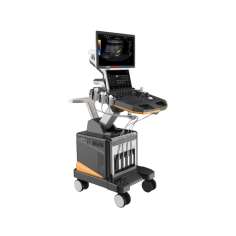 The portable ultrasound system features a 21.5-inch LED medical monitor and a 13.3-inch touch screen for ease of use. The platform is height adjustable with a movable rotating design. It offers real-time and manual spectrum envelope functions and automatic IMT measurement with angle optimization. Equipped with iNeedle puncture enhancements and built-in ultrasound teaching software, it supports precise procedures. Powered by the ST-U technology platform with dual-core CPU + GPU processing and ADC beam reconstruction, it ensures a fast response time up to 10x faster for accurate imaging. Ideal for efficient and flexible medical use.