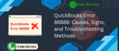 QuickBooks Error 88888 occurs due to corrupted files or installation issues. Learn the causes and step-by-step solutions to resolve this error quickly.