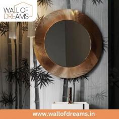 Sun Shaped Mirrors from Wall of Dreams can brighten up any environment. These beautiful pieces will perfectly capture the spirit of the sun's brightness, spreading warmth and flair. Every mirror makes a cosmic statement and shines and refines your space. Accept the creativity of our sun-shaped mirrors to add flair to your interior design. Kindly reach out to us at 9988262262 for further details.

Visit Now: https://wallofdreams.in/product/round-pleated-mirror/