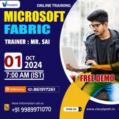 Attend Online Free Demo from Visualpath on #Microsoft Fabric by Mr. Sai (Best Industry Expert).
Join Now: https://meet.goto.com/861917261
Visualpath is a dynamic software training institute based in Hyderabad. We have built a strong legacy of delivering high-quality training programs for corporate professionals worldwide.
Demo on: 1st October, 2024 @ 7:00 AM (IST)
Contact us: +91 9989971070
Visit: https://www.visualpath.in/microsoft-fabric-online-training-hyderabad.html


