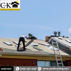 Roof Repair | C and K Roofing & Construction Services

C and K Roofing provides expert roof repair services, including leak fixes, shingle and flashing replacement, and gutter maintenance. Our experienced team uses top-quality materials to ensure durable and reliable repairs, keeping your home safe and protected. For more information on roof repair, call us today at (256) 326-4232! Our team is ready to assist you with all your roofing needs.
