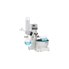  Labmate Automatic Rotary Evaporator supports flask volumes from 0.5 to 2L and offers adjustable rotary speeds from 0 to 180 rpm. It features an automatic flask lift for user convenience and double-layer cooling coils for enhanced condenser efficiency, ensuring optimal evaporation performance.