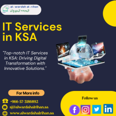 Best IT Services in KSA & Why Your Business Needs Them

Al Wardah Al Rihan LLC, your dependable partner in promoting business growth through cutting-edge technological solutions, offers the best IT Services in the Kingdom of Saudi Arabia. We provide specialized IT services ranging from network management to cloud computing and cybersecurity, all aimed at streamlining your business processes and guaranteeing a smooth digital transition. In a cutthroat market, let us assist your company maintain its lead. Give us a call at +966-57-3186892 to discuss your needs and receive custom IT solutions.

Visit: https://www.alwardahalrihan.sa/services/managed-it-services-in-riyadh-saudi-arabia/

#MangedITServicesinRiyadh
#ITServicesinRiyadh
#ITServiceRiyadh
#ITServicesinSaudiArabia
#ITServicesinKSA
#ITServiceCompanyinRiyadh

