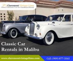 Classic Car Rental Service: Perfect Ground Transfer Option For A Memorable Wedding in Malibu


Planning your big day encompasses plentiful decisions and watchful thought to be implemented. For more info visit: https://claremontvintagelimo.wordpress.com/2024/08/31/classic-car-rental-service-perfect-ground-transfer-option-for-a-memorable-wedding-in-malibu/

Visit our website today at: https://www.claremontvintagelimo.com/classic-car-rentals-in-malibu/